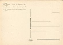 CPM Roma forum romain restes du temple de saturne