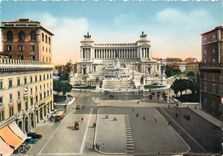 CPM Roma place venezia et monument a victor emmanuel II