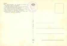 CPM Roma la salle des empereurs avec la groupe de pluton et proserpine (musee borghese)