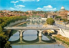 CPM Roma le tibre a chateau saint ange