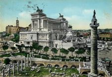 CPM Roma Monument a Victor Emmanuel II et Forum de Trajan