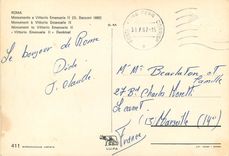 CPM Roma Monument a Vittorio Emanuele II