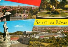 CPM Roma Salutations de Roma