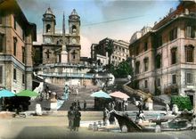 CPM Roma Place d'Espagne et Trinite del Monti