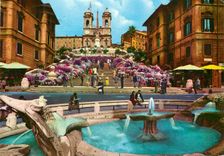 CPM Roma Place d'Espagne et Trinite del Monti