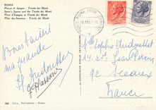 CPM Roma Place d'Espagne et Trinita dei Monti