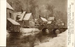 CPA Wohnzimmer Rander der Paris-G Maroniez der Summe im Winter