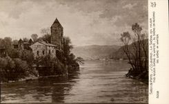 CPA Wohnzimmer von Paris J Claverie der Saone im Winter