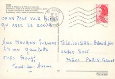 CPM Roma Chateau S Angel et S Pierre au couher du soleil