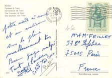 CPM Roma La Fontaine de Trevi