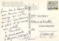 CPM Roma la nuit Pont et Chateau St Ange