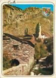 CPM Andorra Valls d'Andorra Canillo Echappee sur le vieux moulin avec au fond l'eglise
