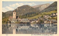 CPA St Wolfgaang mit Schafberg