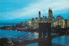 CPM New York City Nightfalll in Lower Manhattan