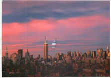 CPM New York A Brilliant Sunset Sky Frames the empire state building