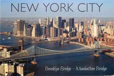 CPM New York Brooklyn Bridge Manhattan Bridge