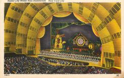 CPA New York City Radio city Music Hall auditorium