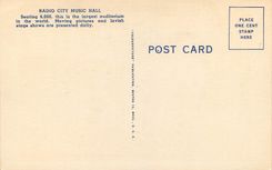 CPA New York Radio City Music Hall