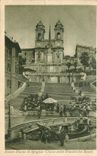 CPA Roma Piazza di Spagna Chiesa della Trinita dei Monti