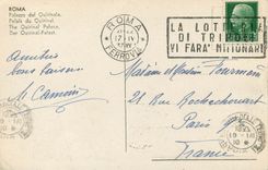 CPA Roma Palais du Quirinal