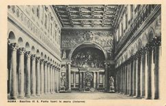 CPA Roma Basilica di S Paolo fuori le mura (Interno)