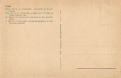 CPA Roma Ste Marie in Cosmadin erigee en 772 par le Pape Adrien Ier