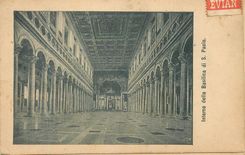 CPA Interno della Basilica di S Paolo