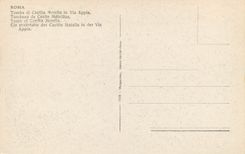 CPA Roma Tombeau de Cecile Metellus