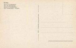 CPA Roma Arc de Constantin