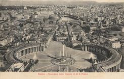 CPA Roma Panorama dalla Cupola di di S Pietro