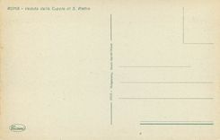 CPA Roma Veduta dalla Cupola di S Pietro