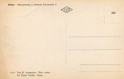 CPA Roma Monumento a Vittoria Emanule II