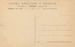 CPA Torino Hotel Stazione e Genova