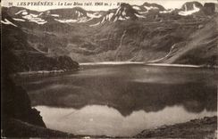 The Pyrenees CPA the Blue lake (1968m)