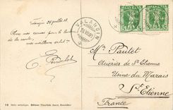 CPA Dans les Gorges de l Greuse Dernier rayons 