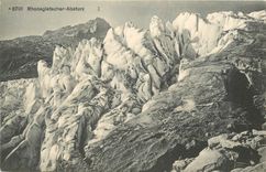 CPA Rhonegletscher Absturz 