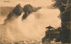 CPA Rheinfall von Fischetz aus 