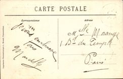 Palate of Fontainebleau CPA the terrace of the pond of carps and lancian theater