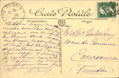 Thonon les Bains CPA Lake leman Point and castle of Yvoire