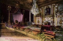 Palate of Fontainebleau CPA Throne room