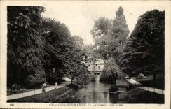 Schleppnetz-Netze auf dem Marne CPA der Kanal von Jard