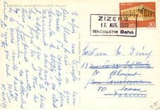 CPM Rheinfall mis Schoss Laufen Schweiz Zizers 17 Aug 1969 Ratlsche Bahn