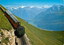 CPM Brienzer Rothorn Blick gegen Meirengen Oberhasli Train Funiculaire