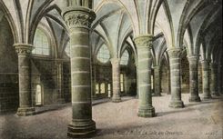 Mont Saint Michel CPA the room of the knights