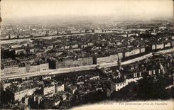Panoramische Ansicht die Lyon-CPA vertreten von Fourviere