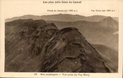 Cantal CPA unsere Berge gesehen von der Mary-Einfassung