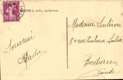 MArmande CPA the Garonne