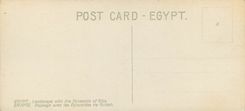 CPA Egypte Paysage ave les Pyramides de Guizch