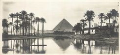 CPA Egypte Paysage pres des Pyramides
