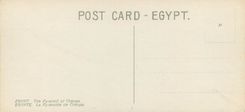 CPA Egypte La Pyramide de Cheops